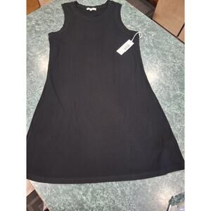 Another Love Sleeveless Ribbed Justin Dress Womens Size S Black NWT Vacation